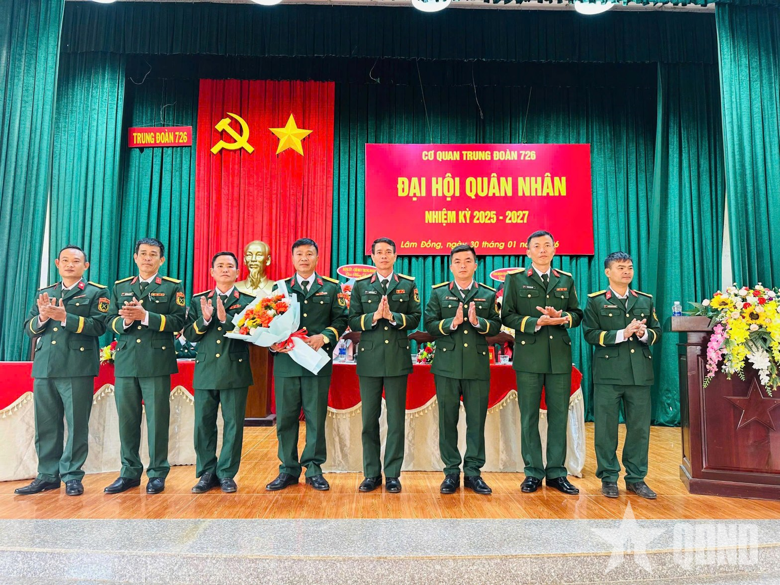 Cơ quan Trung đoàn 726 tổ chức thành công Đại hội quân nhân nhiệm kỳ 2025-2027